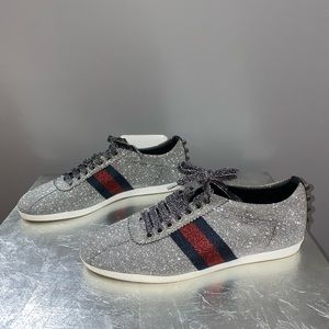 Gucci | Shoes | Gucci Silver Glitter 